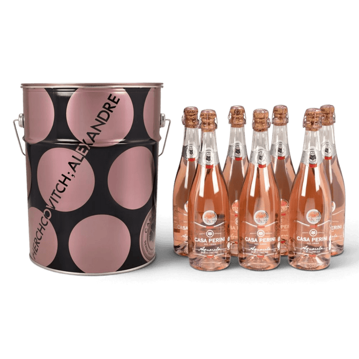 Casa Perini Balde de Aquarela Espumantes Moscatel Rosé - 7 x 750ml