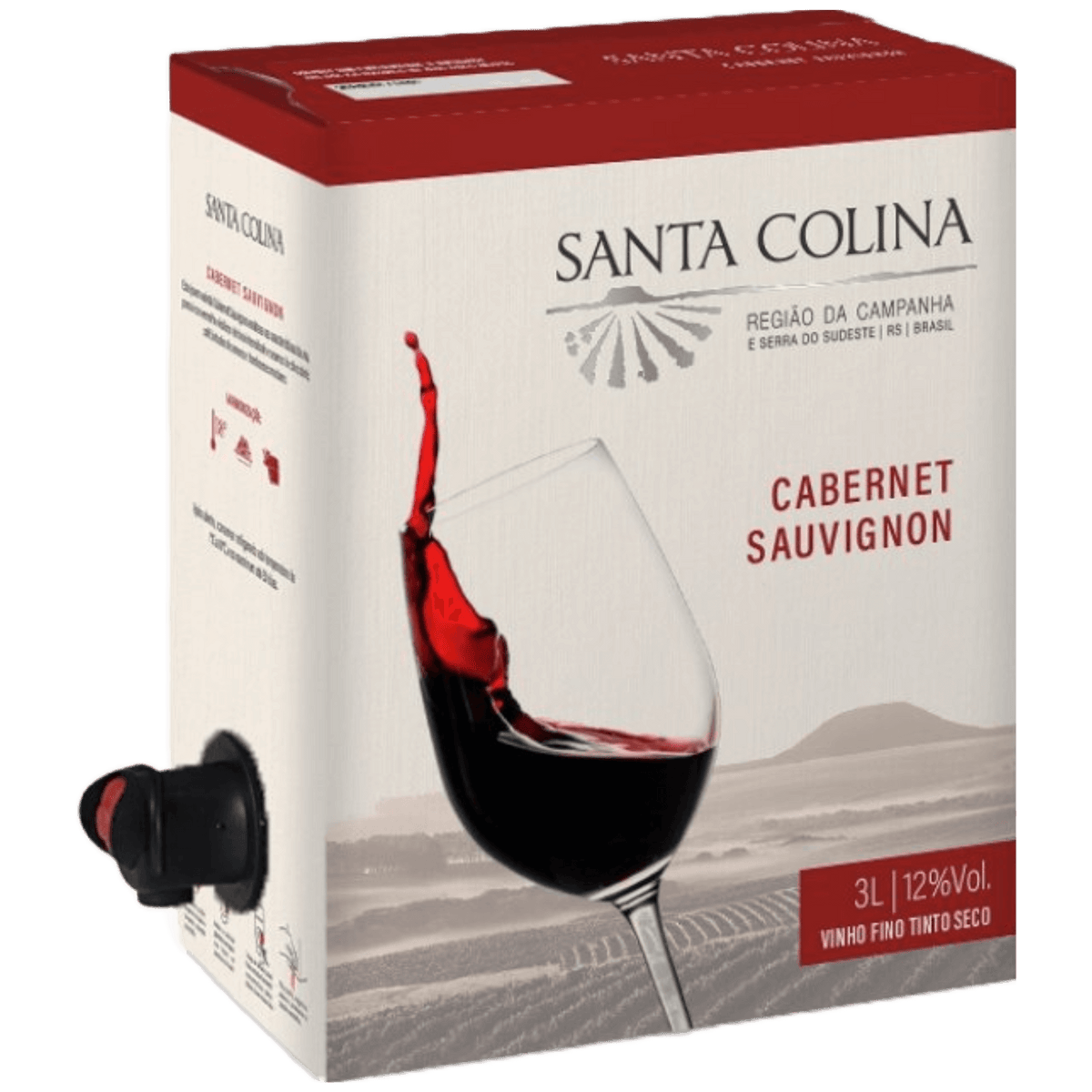 Aliança Santa Colina Cabernet Sauvignon Bag in Box 3L - Aliança - Espumantes do Sul