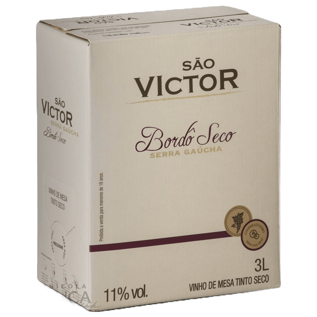 Aliança São Victor Bordô Seco Bag in Box 3L - Aliança - Espumantes do Sul