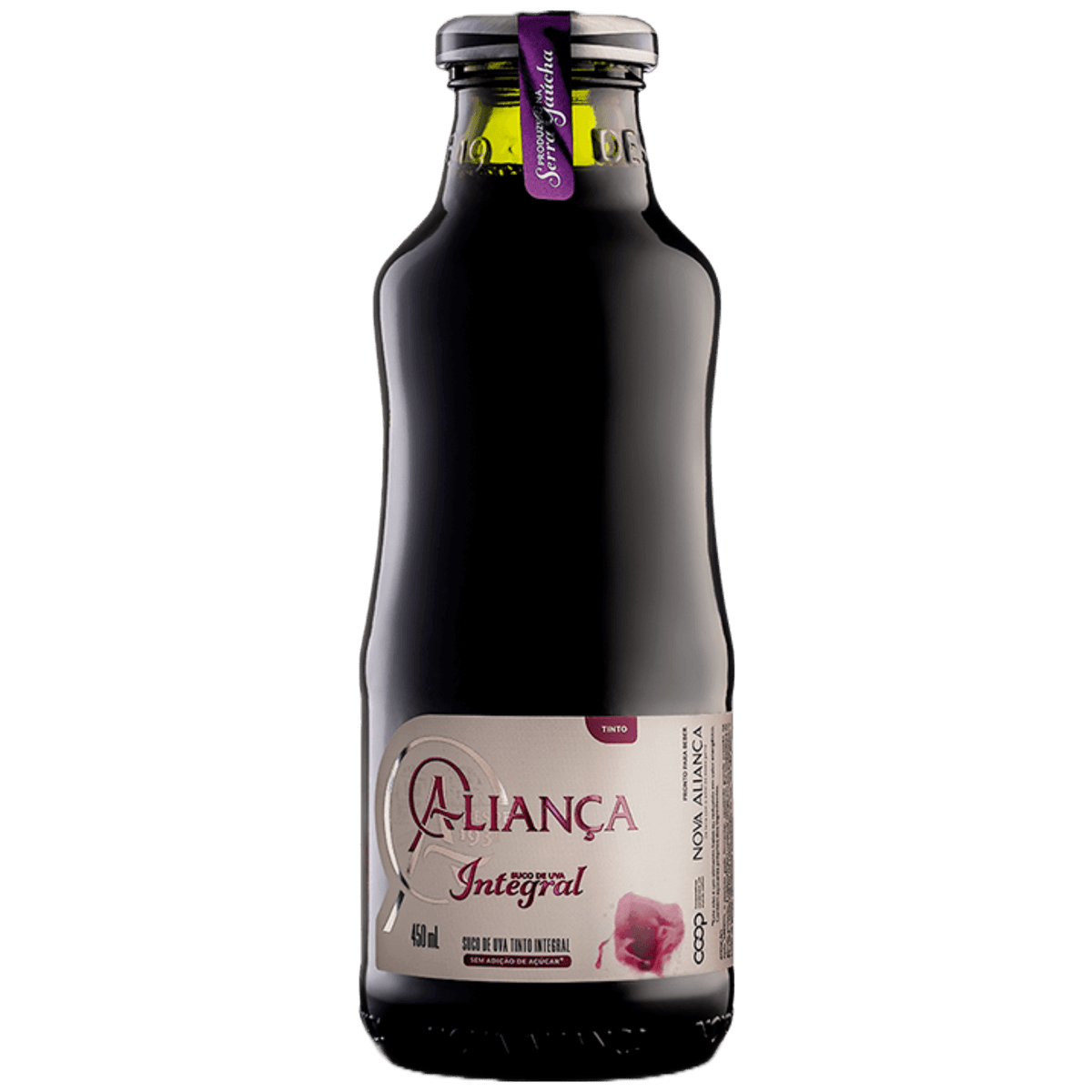 Aliança Suco de Uva Integral 450ml - Aliança - Espumantes do Sul