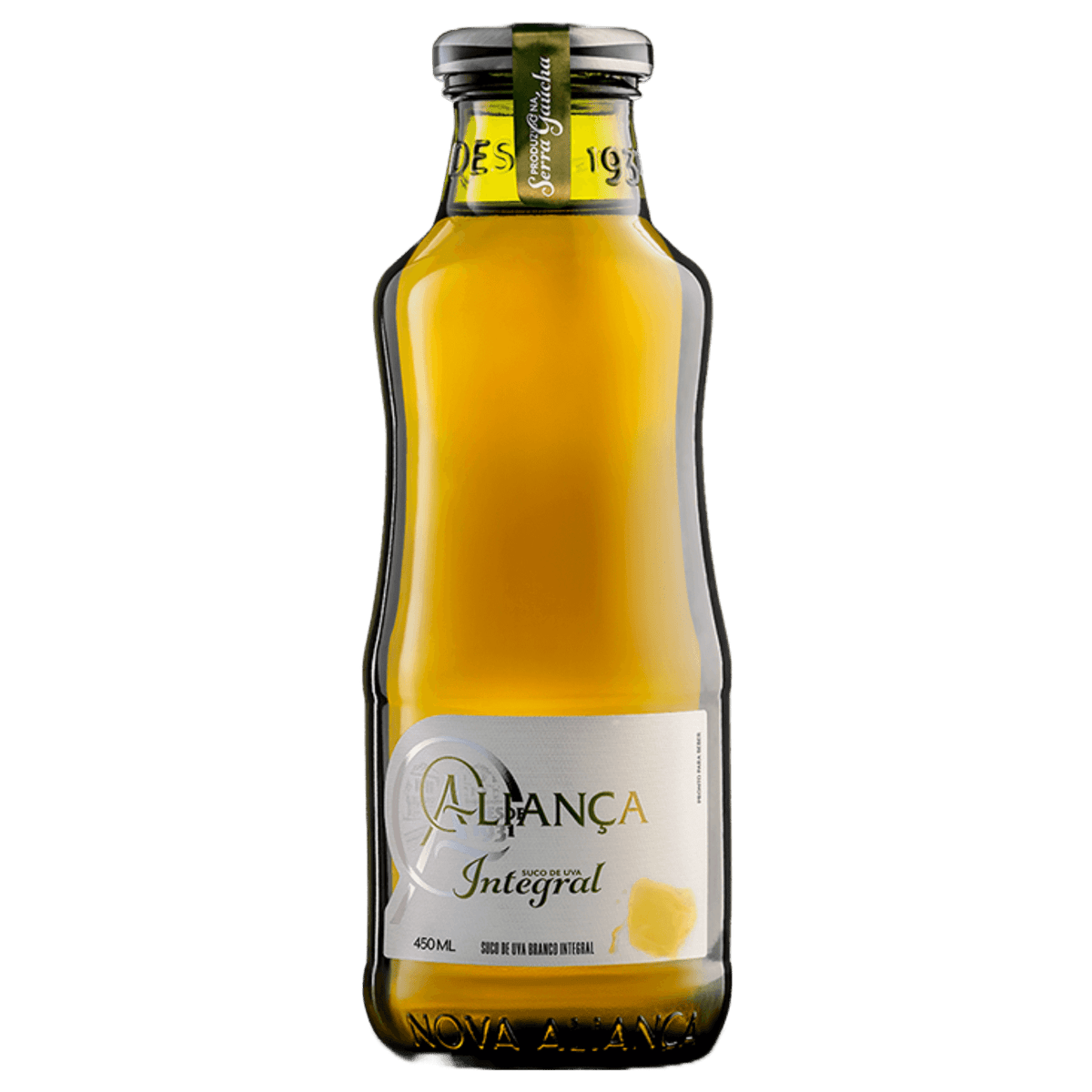 Aliança Suco de Uva Integral Branco 450ml - Aliança - Espumantes do Sul