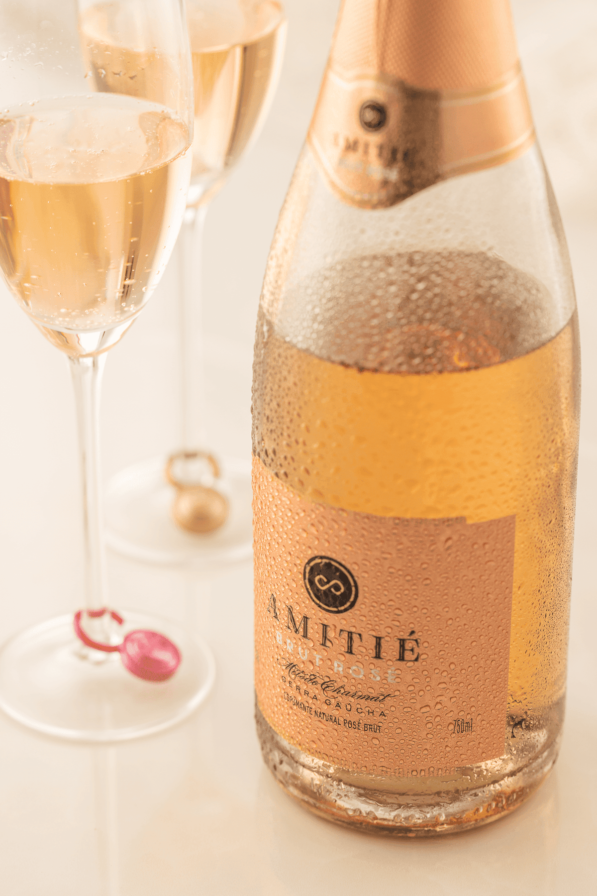 Amitié Espumante Brut Rosé - Caixa com 6 - Amitié - Espumantes do Sul