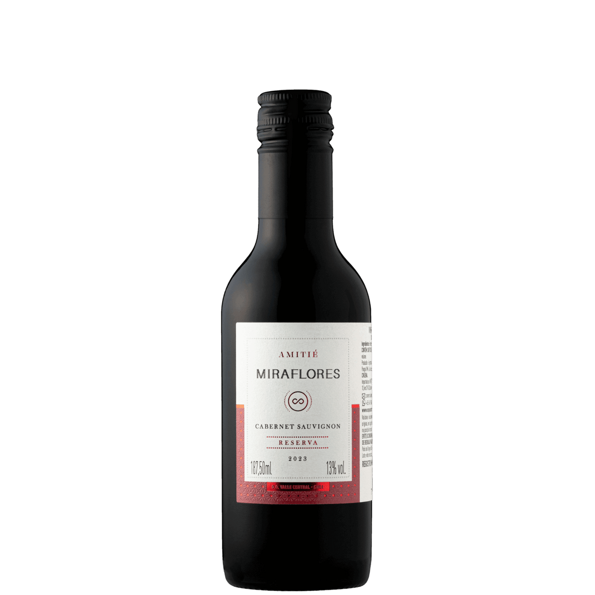 Amitié Miraflores Reserva Cabernet Sauvignon Baby 187ml - Amitié - Espumantes do Sul