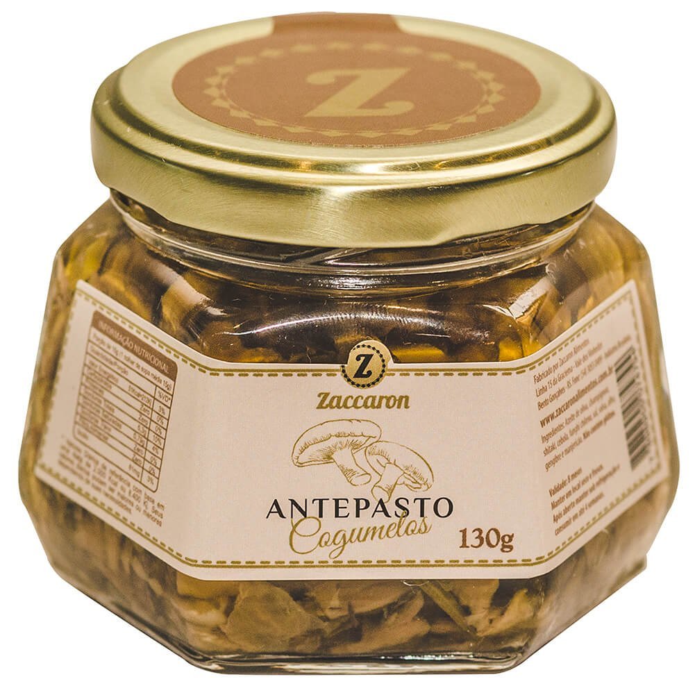 Antepasto de Cogumelos Zaccaron 130g - Zaccaron - Espumantes do Sul