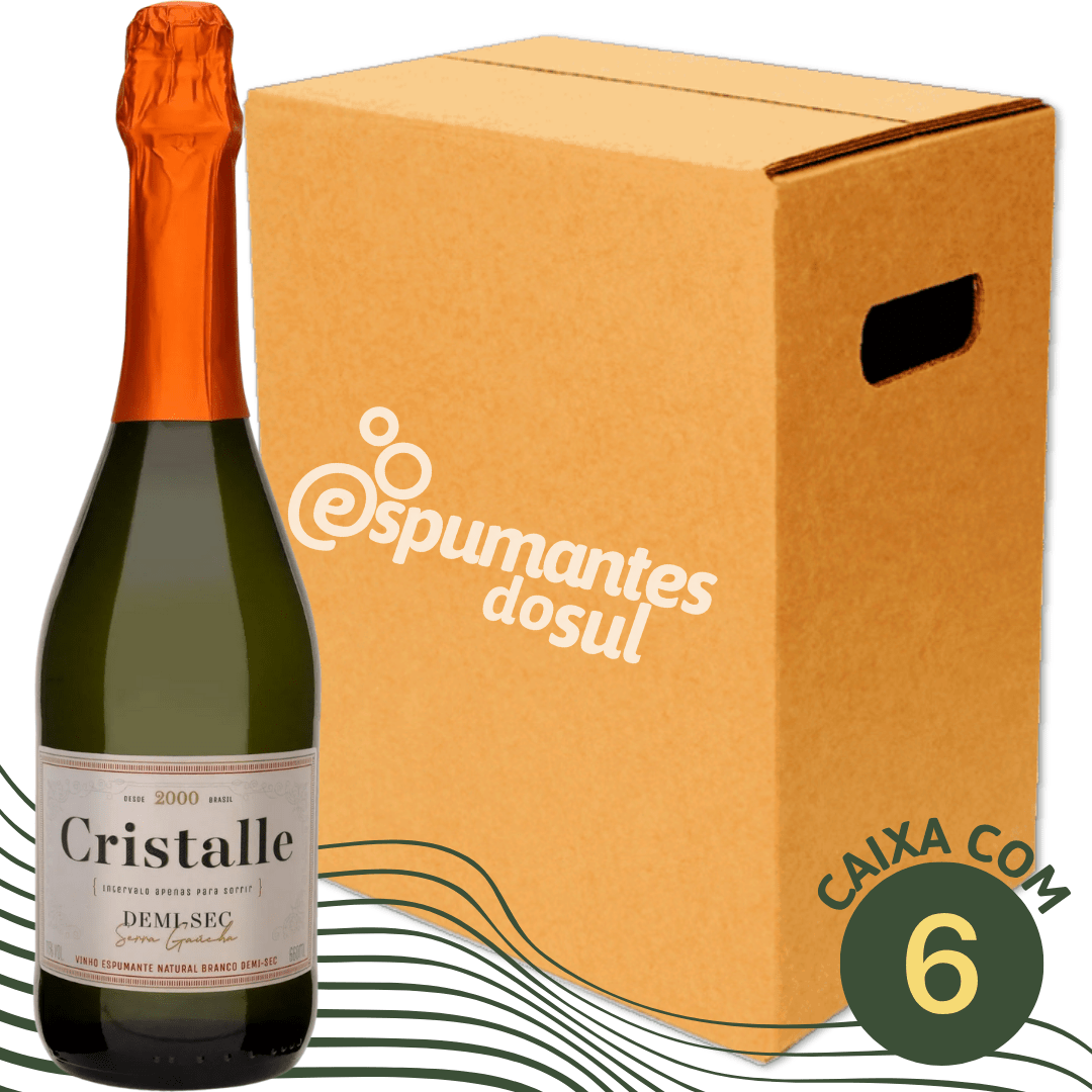 Arbugeri Cristalle Espumante Demi Sec - Caixa com 6 - Arbugeri - Espumantes do Sul
