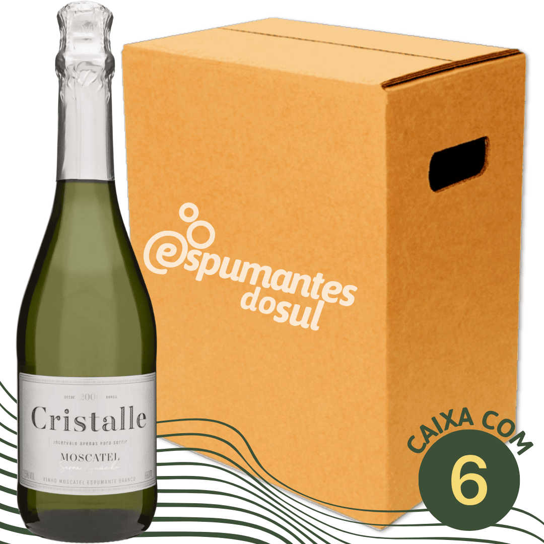 Arbugeri Cristalle Espumante Moscatel - Caixa com 6 - Arbugeri - Espumantes do Sul
