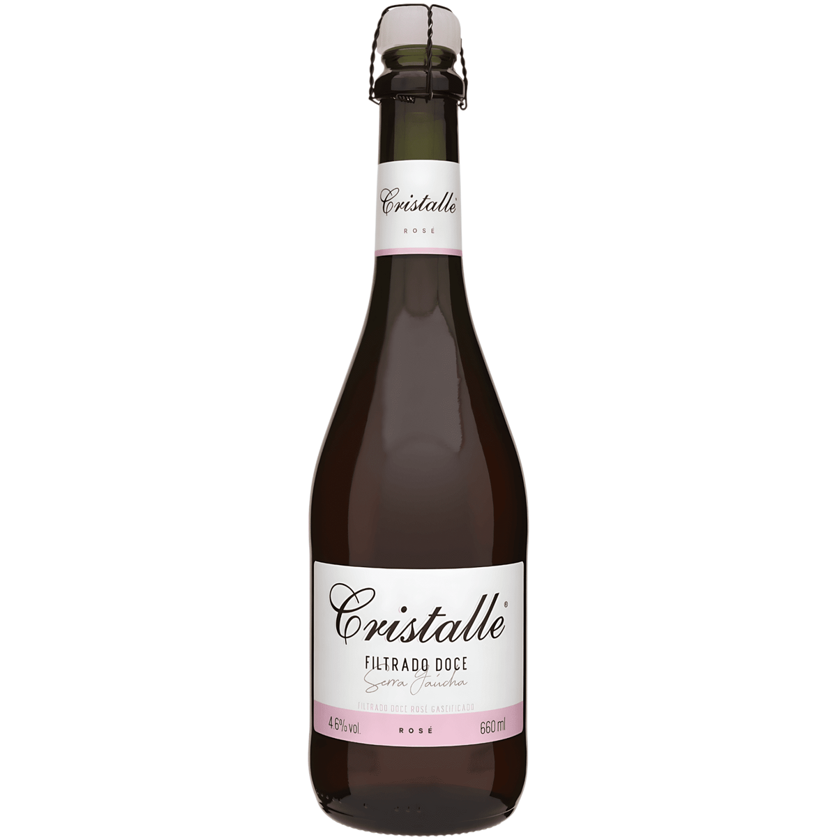 Arbugeri Cristalle Filtrado Doce Rosé - Caixa com 6 x 660ml - Arbugeri - Espumantes do Sul