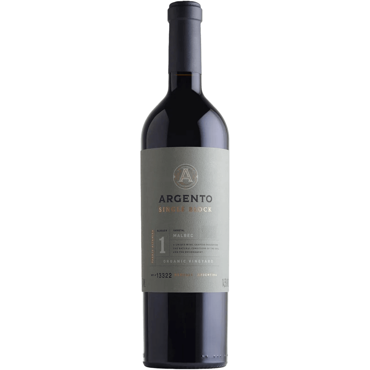 Argento Single Block Organic Malbec - Argento - Espumantes do Sul