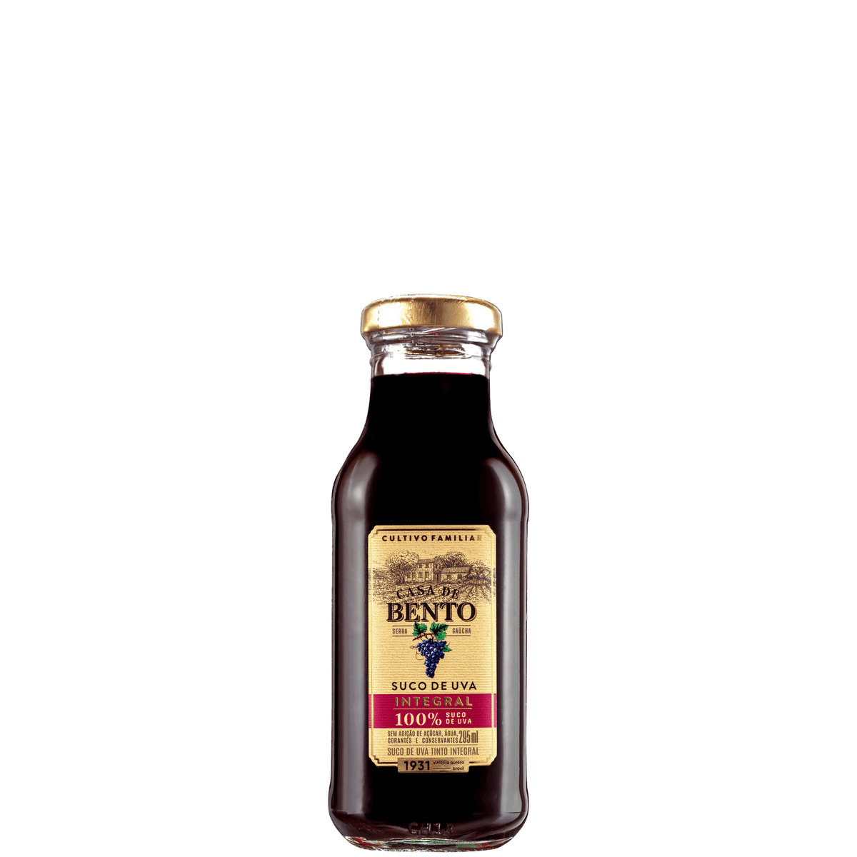 Aurora Casa de Bento Suco de Uva Integral 295ml - Aurora - Espumantes do Sul