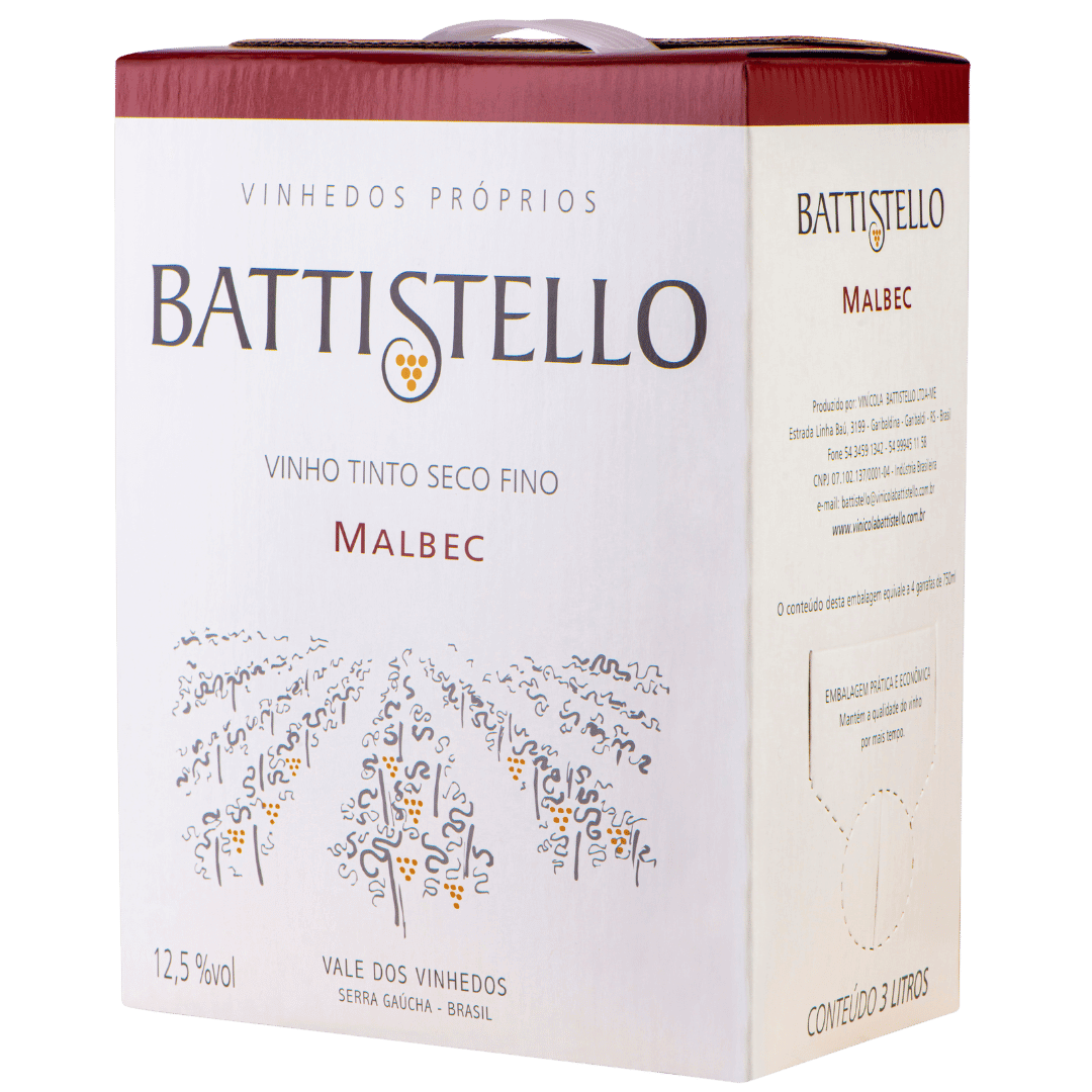 Battistello Malbec Bag in Box 3L - Battistello - Espumantes do Sul
