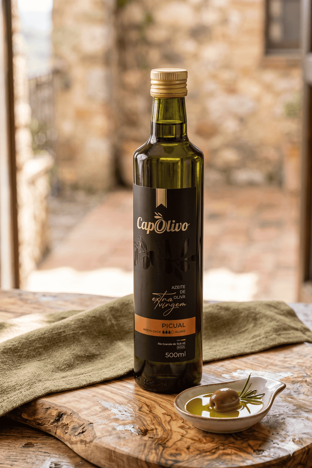 Capolivo Picual Azeite de Oliva Extra Virgem 500 ml - Espumantes do Sul - Espumantes do Sul
