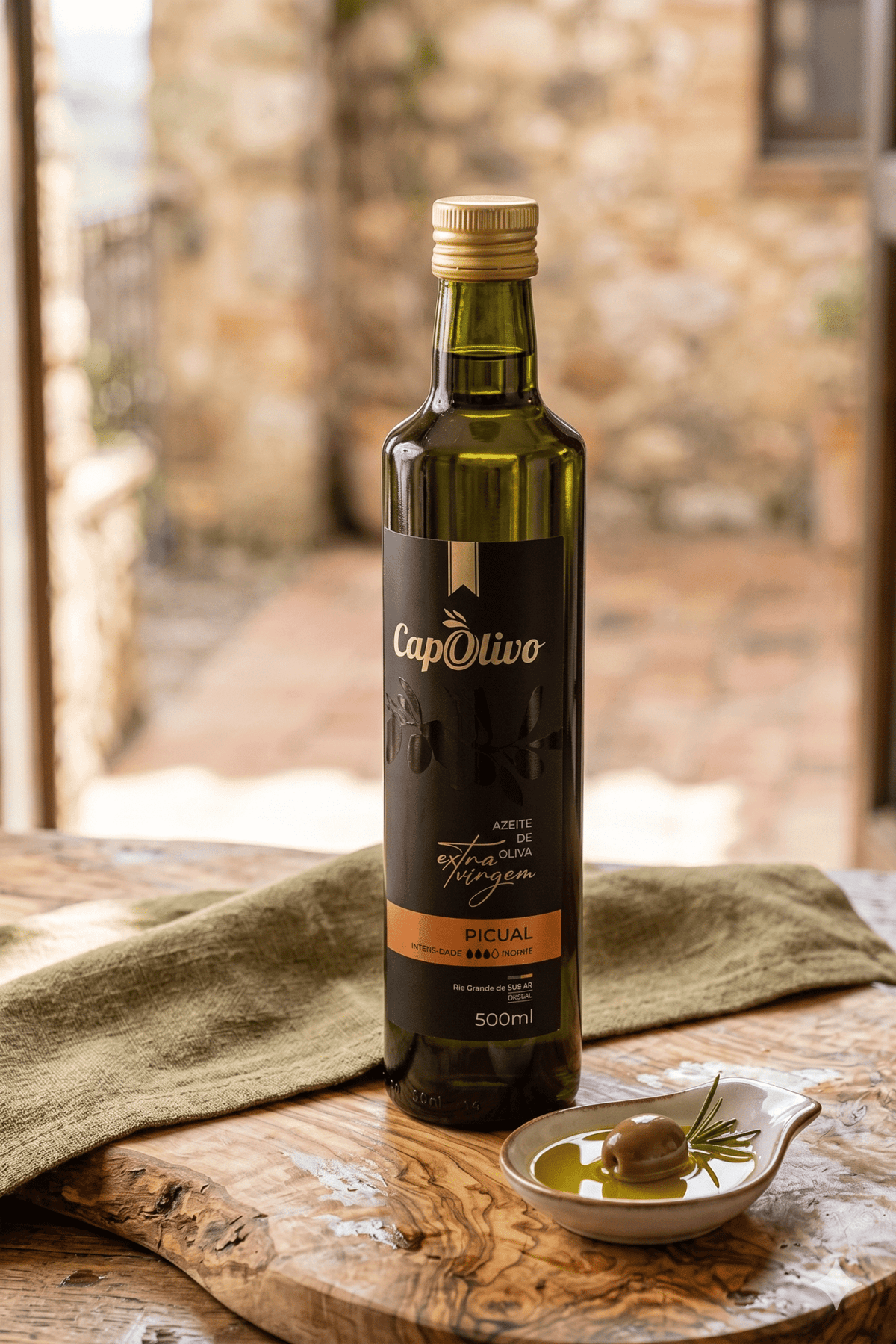 Capolivo Picual Azeite de Oliva Extra Virgem 500 ml - Espumantes do Sul - Espumantes do Sul