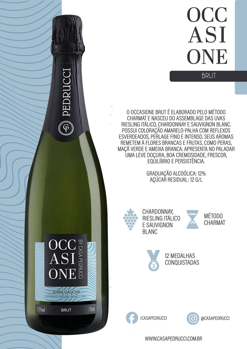 Casa Pedrucci Occasione Espumante Brut - Casa Pedrucci - Espumantes do Sul
