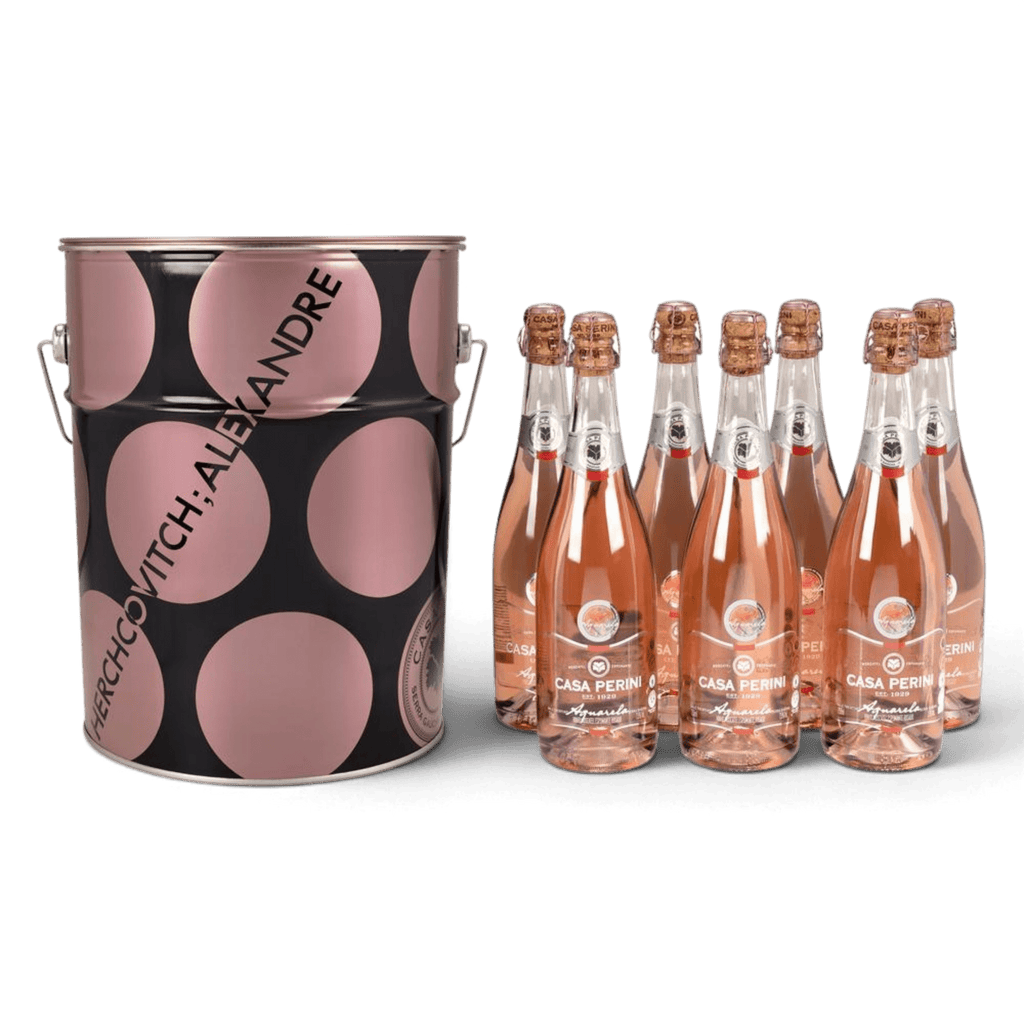 Casa Perini Balde de Aquarela Espumantes Moscatel Rosé - 7 x 750ml - Casa Perini - Espumantes do Sul