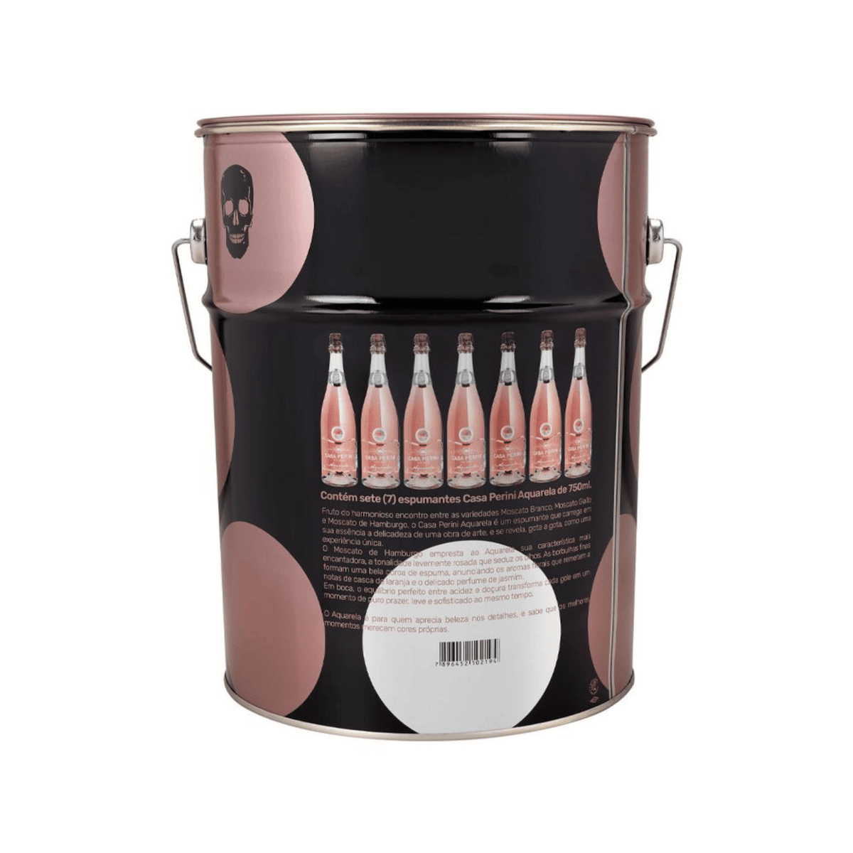 Casa Perini Balde de Aquarela Espumantes Moscatel Rosé - 7 x 750ml - Casa Perini - Espumantes do Sul