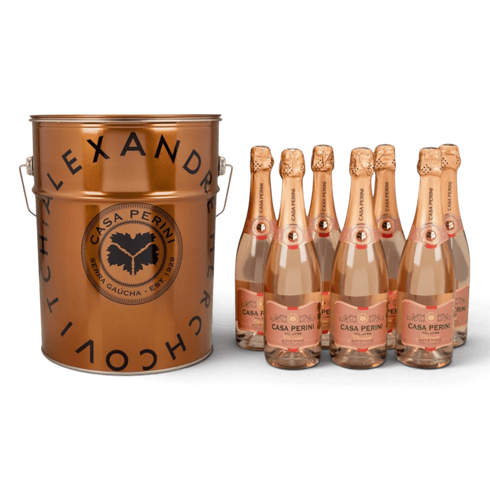 Casa Perini Balde de Espumantes Brut Rosé - 7 x 750ml