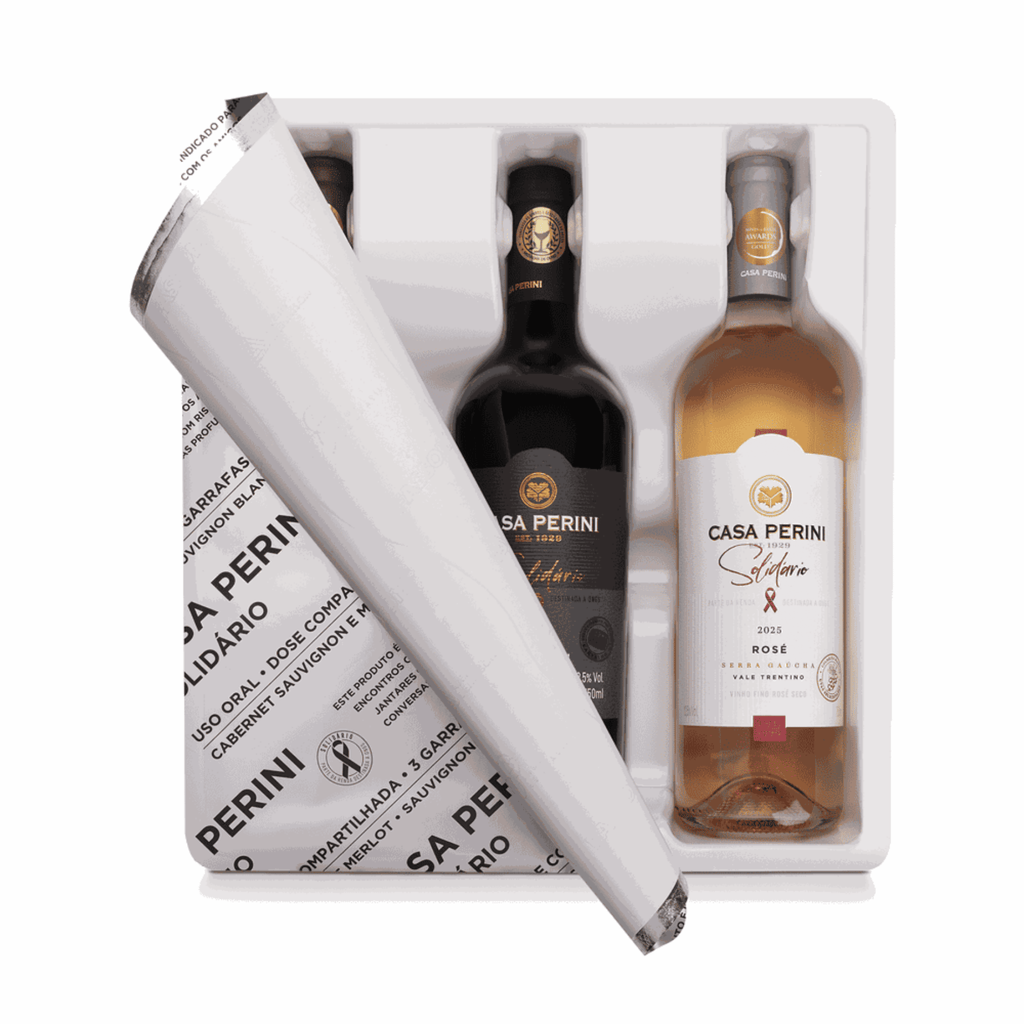 Casa Perini Box Vinhos Solidário - Casa Perini - Espumantes do Sul