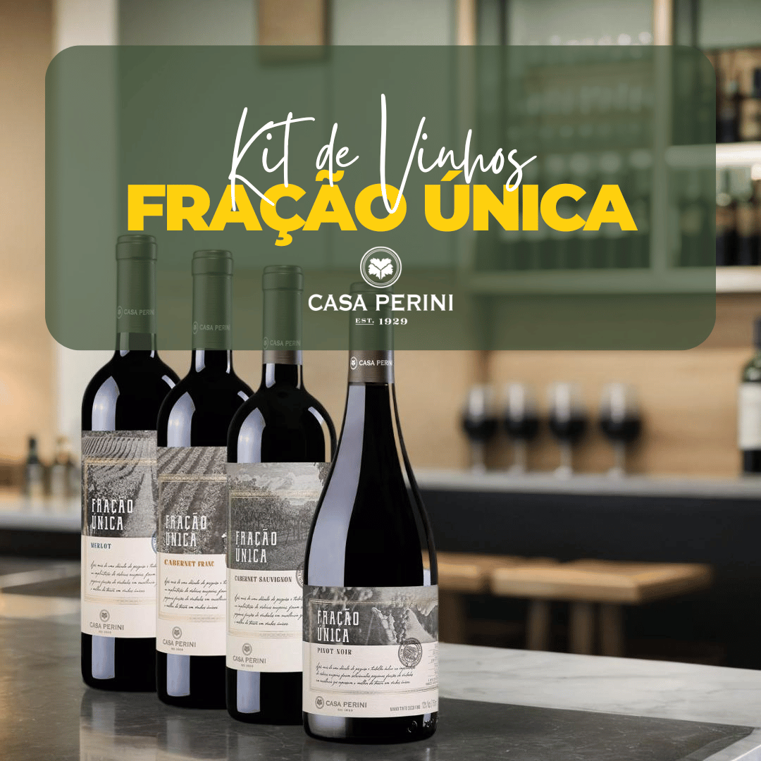Casa Perini Fração Única - Kit de Vinhos Tintos - Casa Perini - Espumantes do Sul