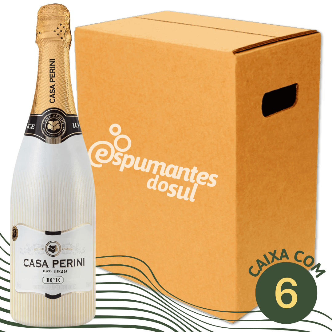 Casa Perini Ice Espumante Demi Sec - Caixa com 6 - Casa Perini - Espumantes do Sul
