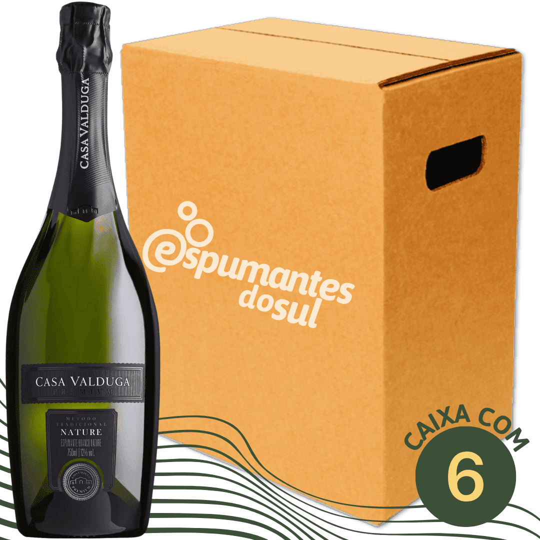 Casa Valduga Premivm Espumante Nature - Caixa com 6 - Casa Valduga - Espumantes do Sul