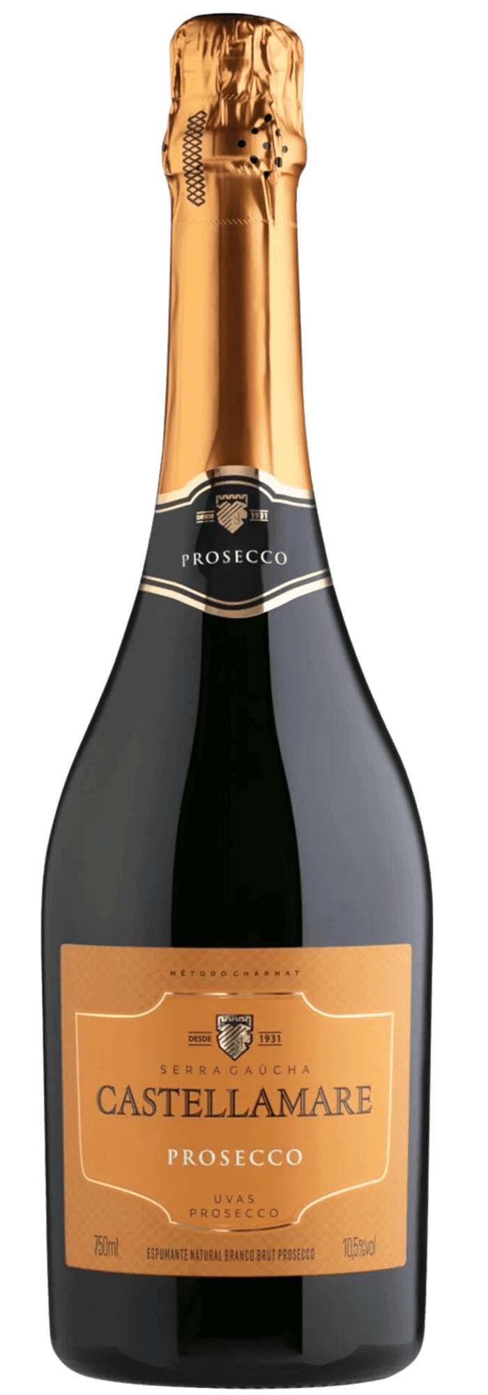 Castellamare Prosecco Espumante Brut - Caixa com 6 - Castellamare - Espumantes do Sul