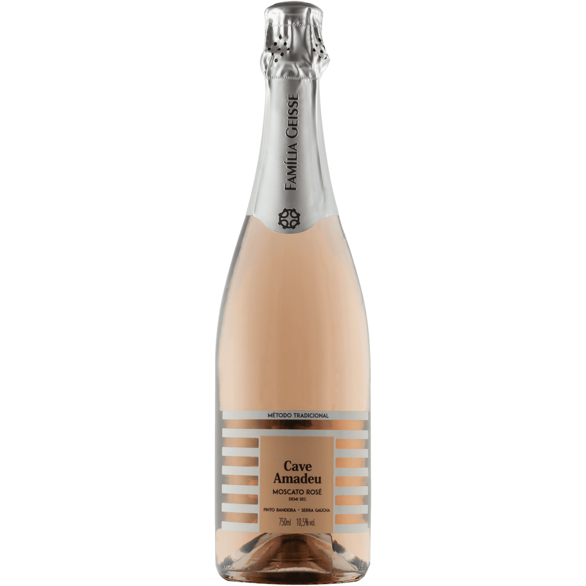 Cave Amadeu Moscato Espumante Demi Sec Rosé - Cave Geisse - Espumantes do Sul