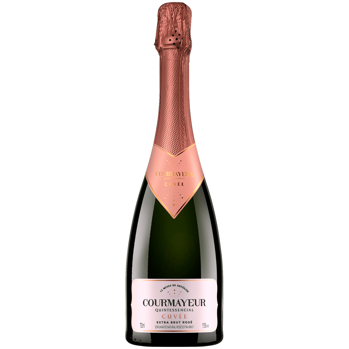 Courmayeur Quintessencial Cuvée Espumante Extra Brut Rosé - Courmayeur - Espumantes do Sul
