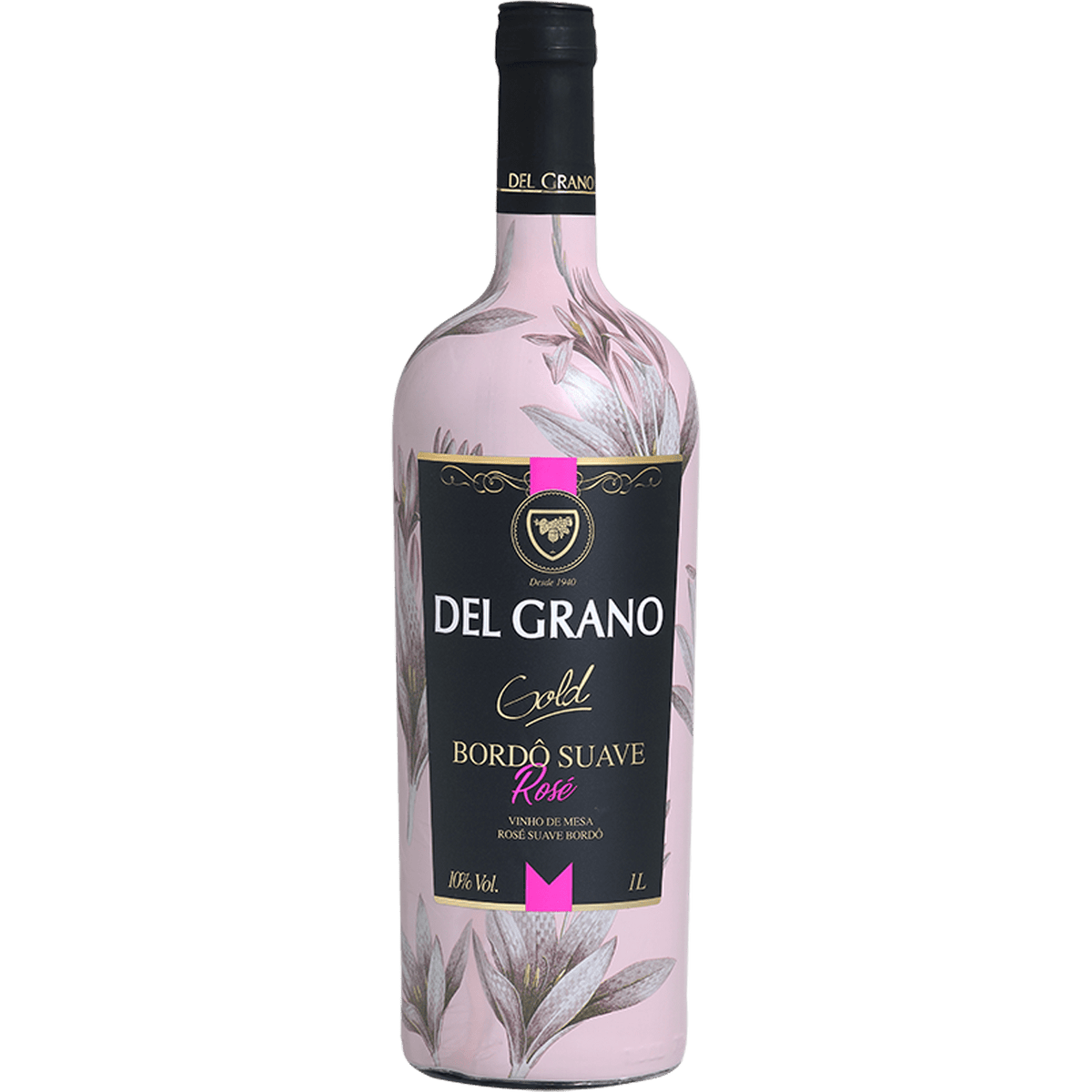 Del Grano Gold Bordô Rosé Suave 1L - Del Grano - Espumantes do Sul