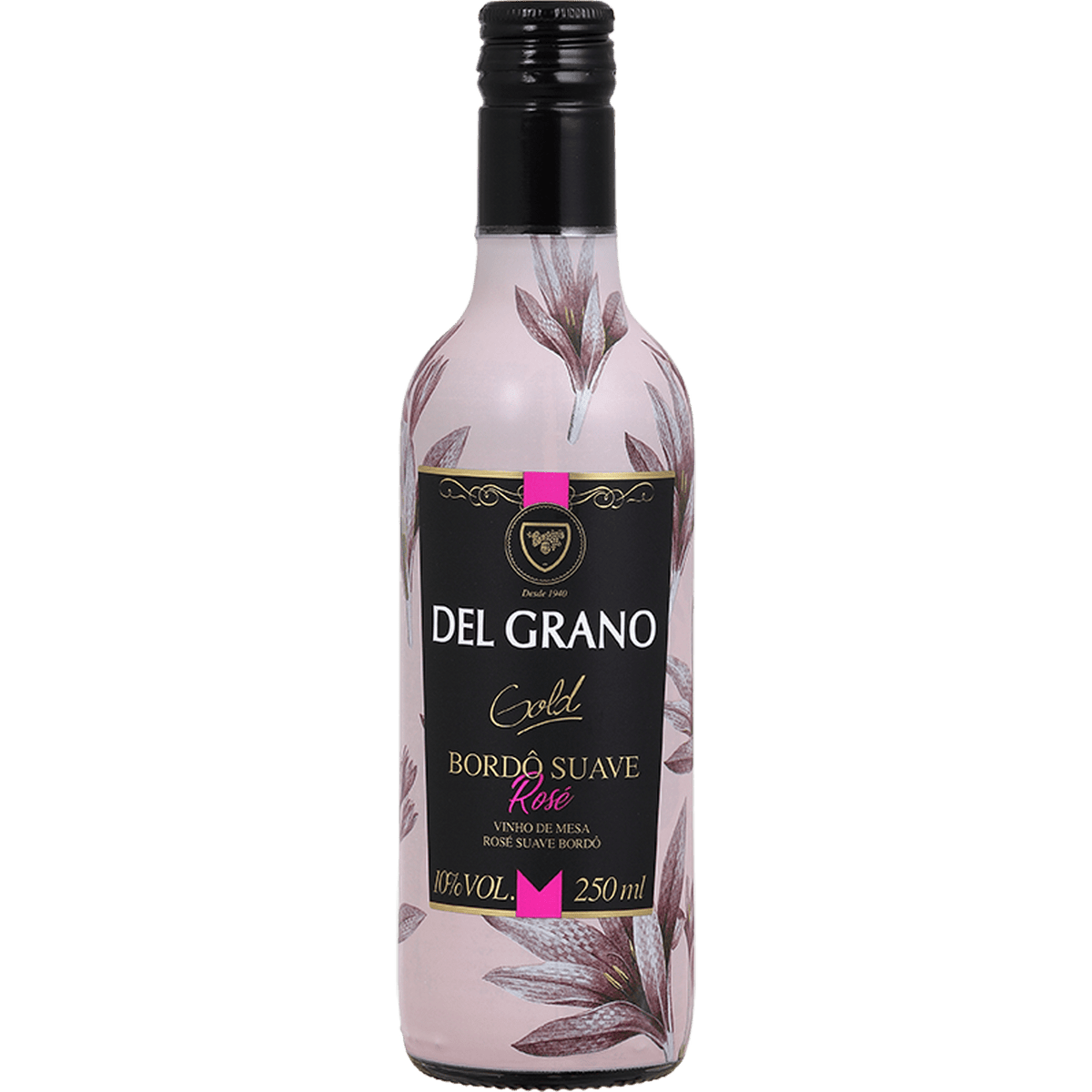 Del Grano Gold Bordô Rosé Suave 250ml - Del Grano - Espumantes do Sul
