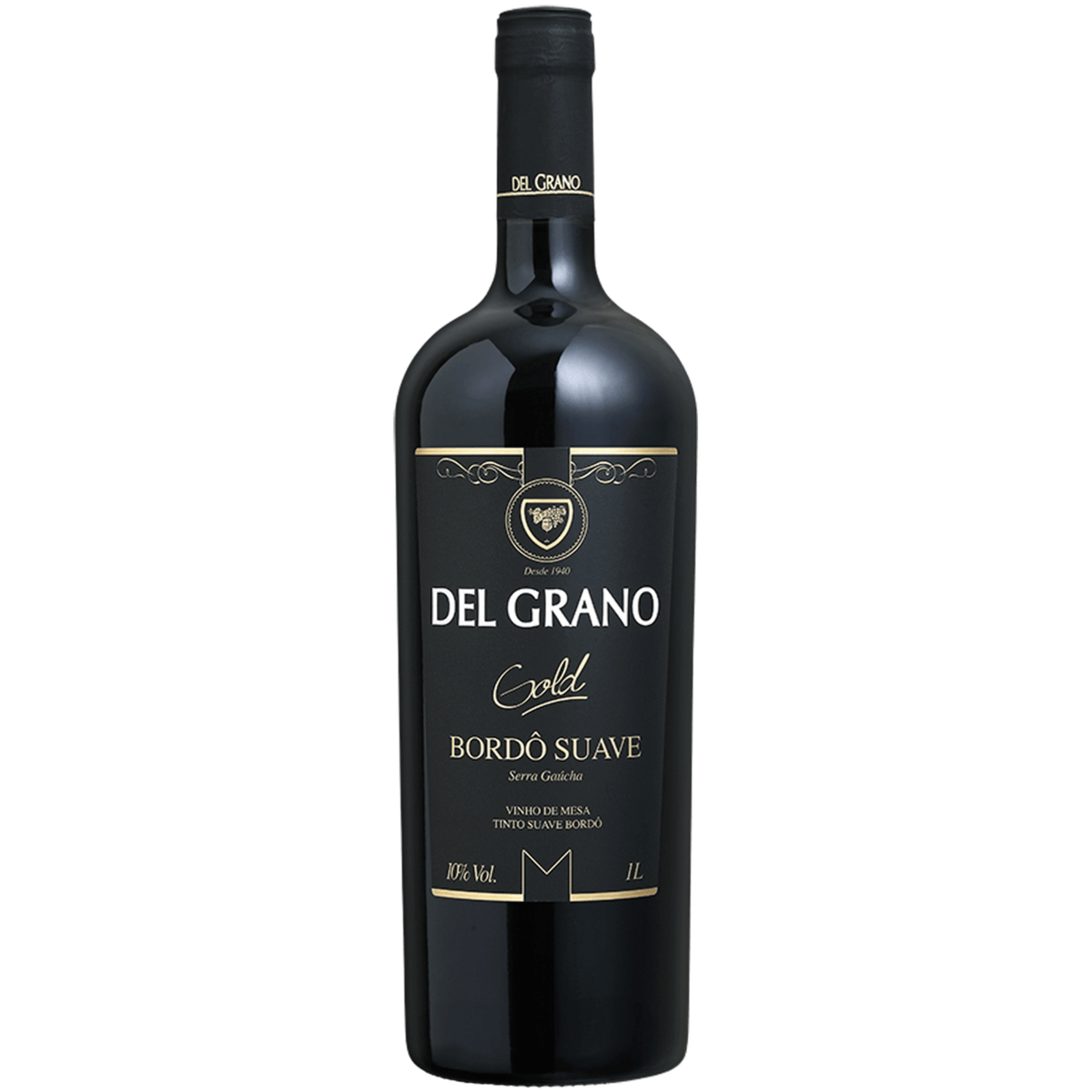 Del Grano Gold Vinho Tinto Suave Bordô 1L - Del Grano - Espumantes do Sul