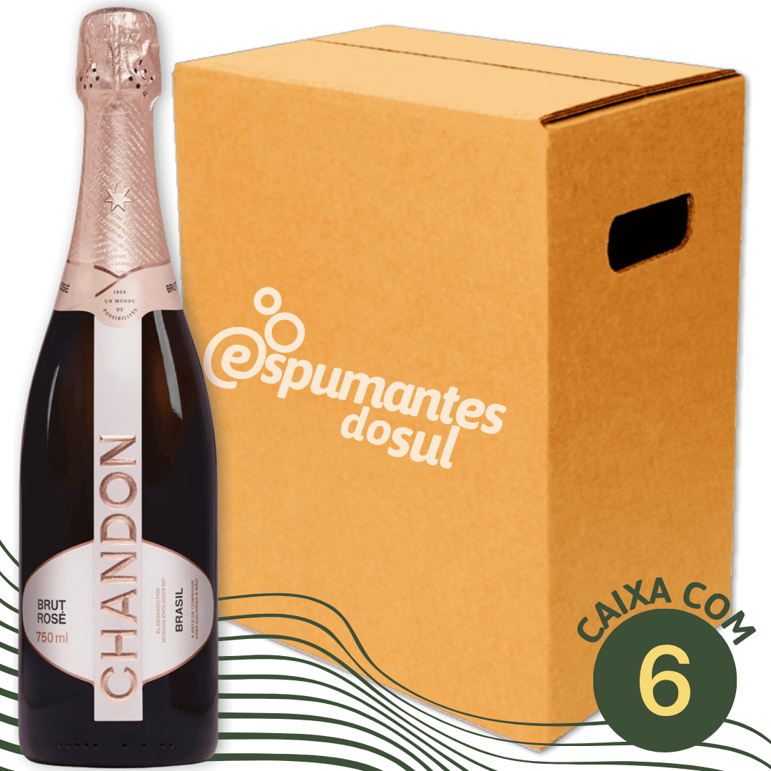 Espumante Brut Rosé Chandon - Caixa com 6 x 750ml - Chandon - Espumantes do Sul