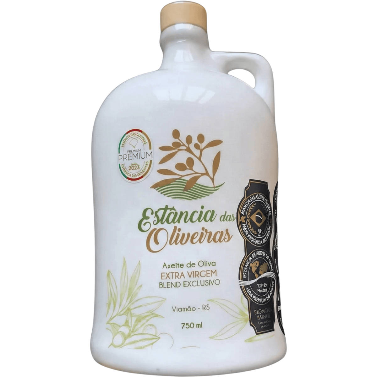 Estância das Oliveiras Azeite de Oliva Extra Virgem Blend Exclusivo Cerâmica 750ml - Estância das Oliveiras - Espumantes do Sul