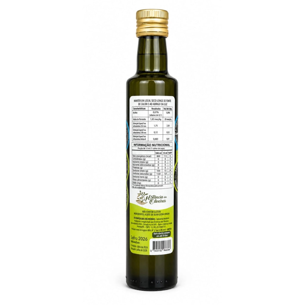 Estância das Oliveiras Azeite de Oliva Extra Virgem Blend Kids 250ml - Espumantes do Sul - Espumantes do Sul