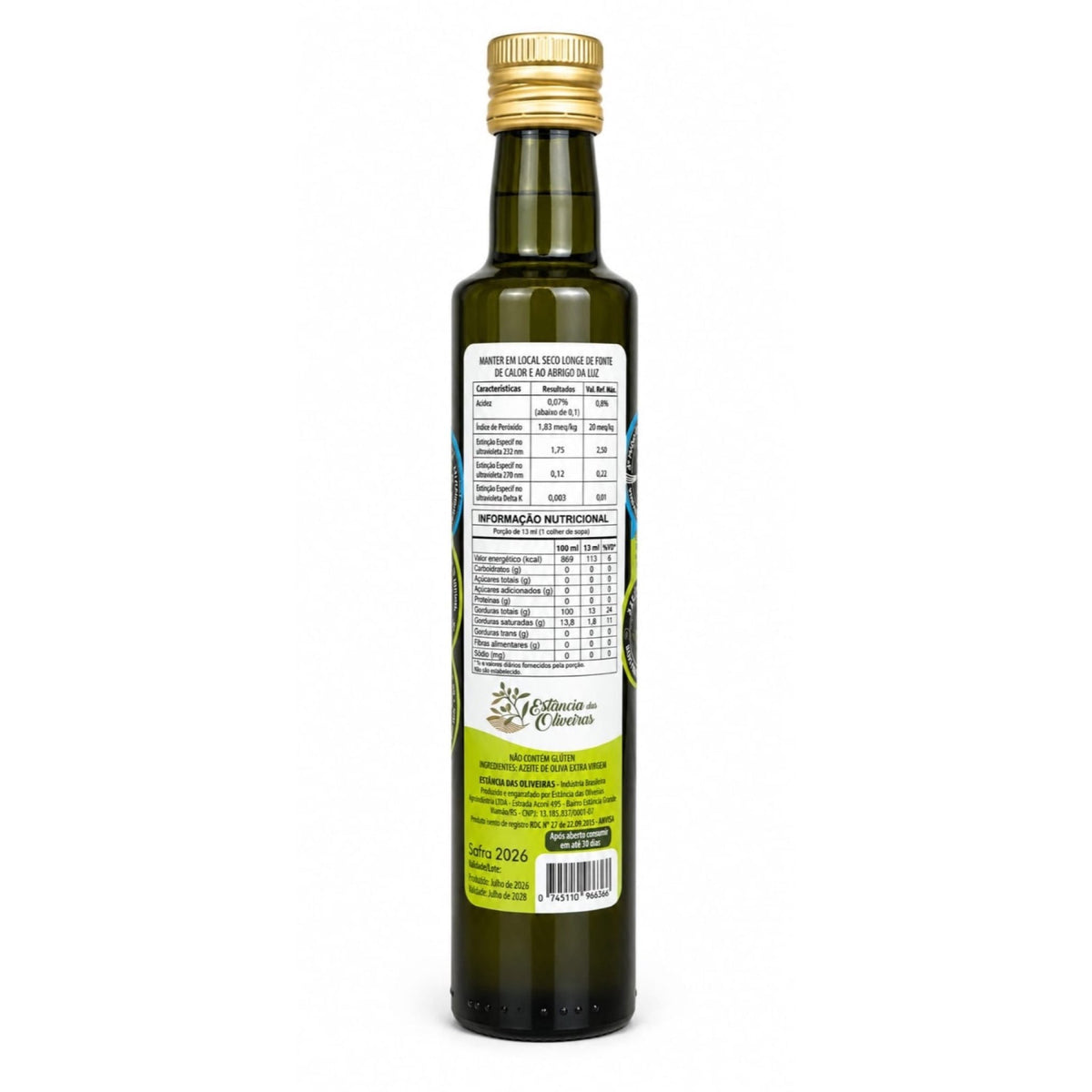 Estância das Oliveiras Azeite de Oliva Extra Virgem Blend Kids 250ml - Espumantes do Sul - Espumantes do Sul