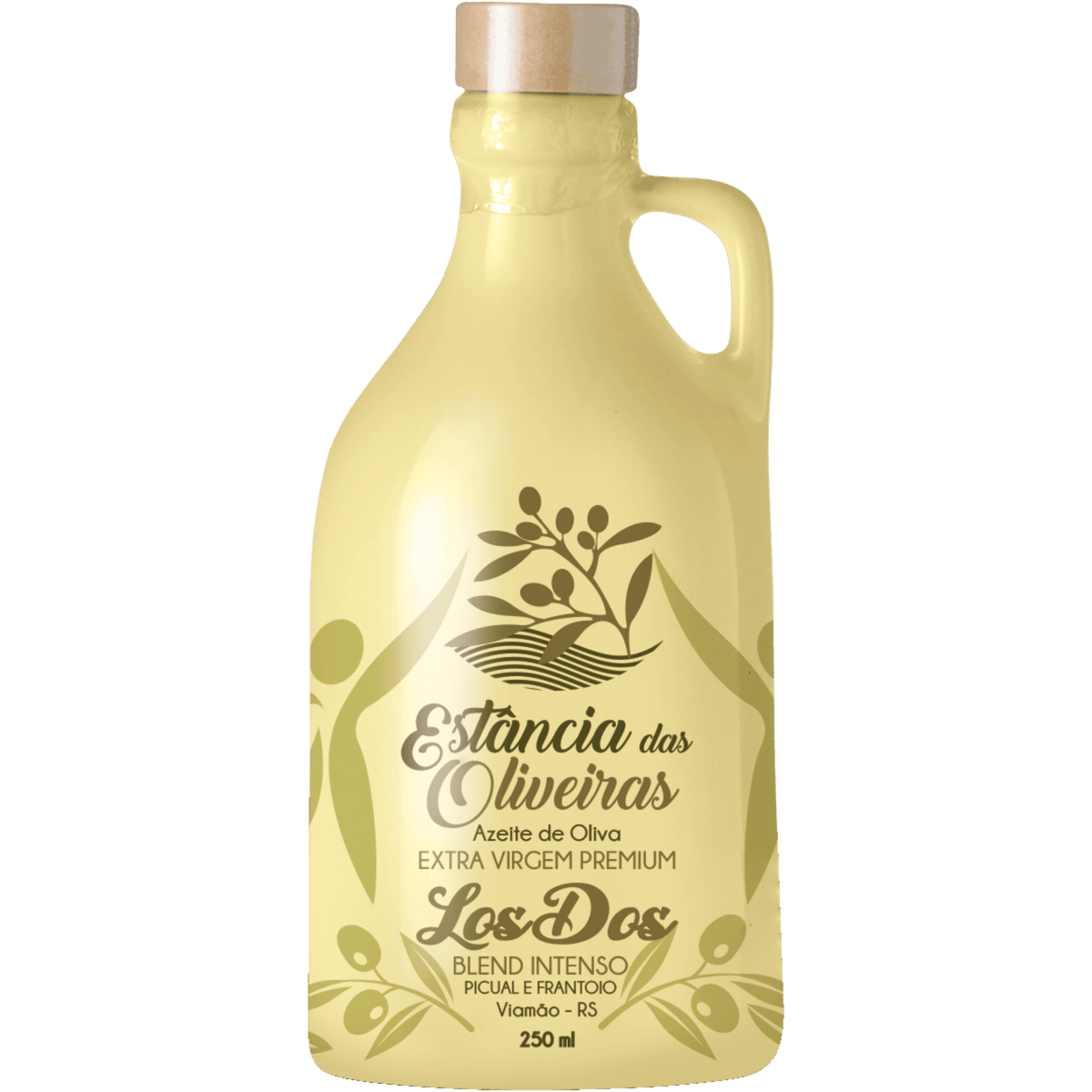 Estância das Oliveiras Azeite de Oliva Extra Virgem Blend Los Dos Cerâmica 250ml - Estância das Oliveiras - Espumantes do Sul