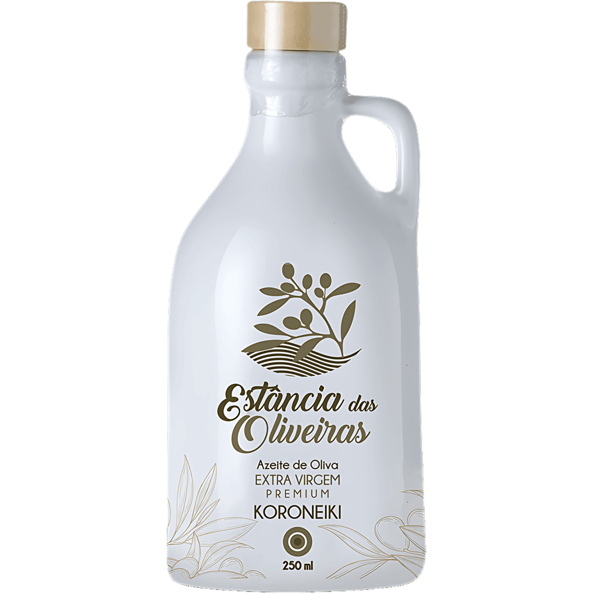 Estância das Oliveiras Azeite de Oliva Extra Virgem Koroneiki Cerâmica 250ml - Estância das Oliveiras - Espumantes do Sul