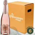 Garibaldi Floratta Espumante Moscatel Rosé - Caixa com 6 - Garibaldi - Espumantes do Sul
