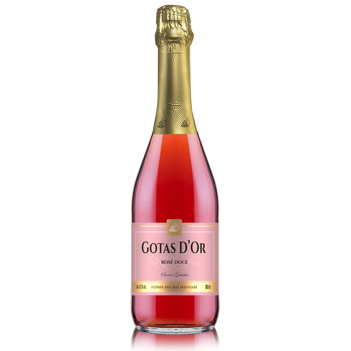 Garibaldi Gotas D'Or Filtrado Doce Rosé - Garibaldi - Espumantes do Sul