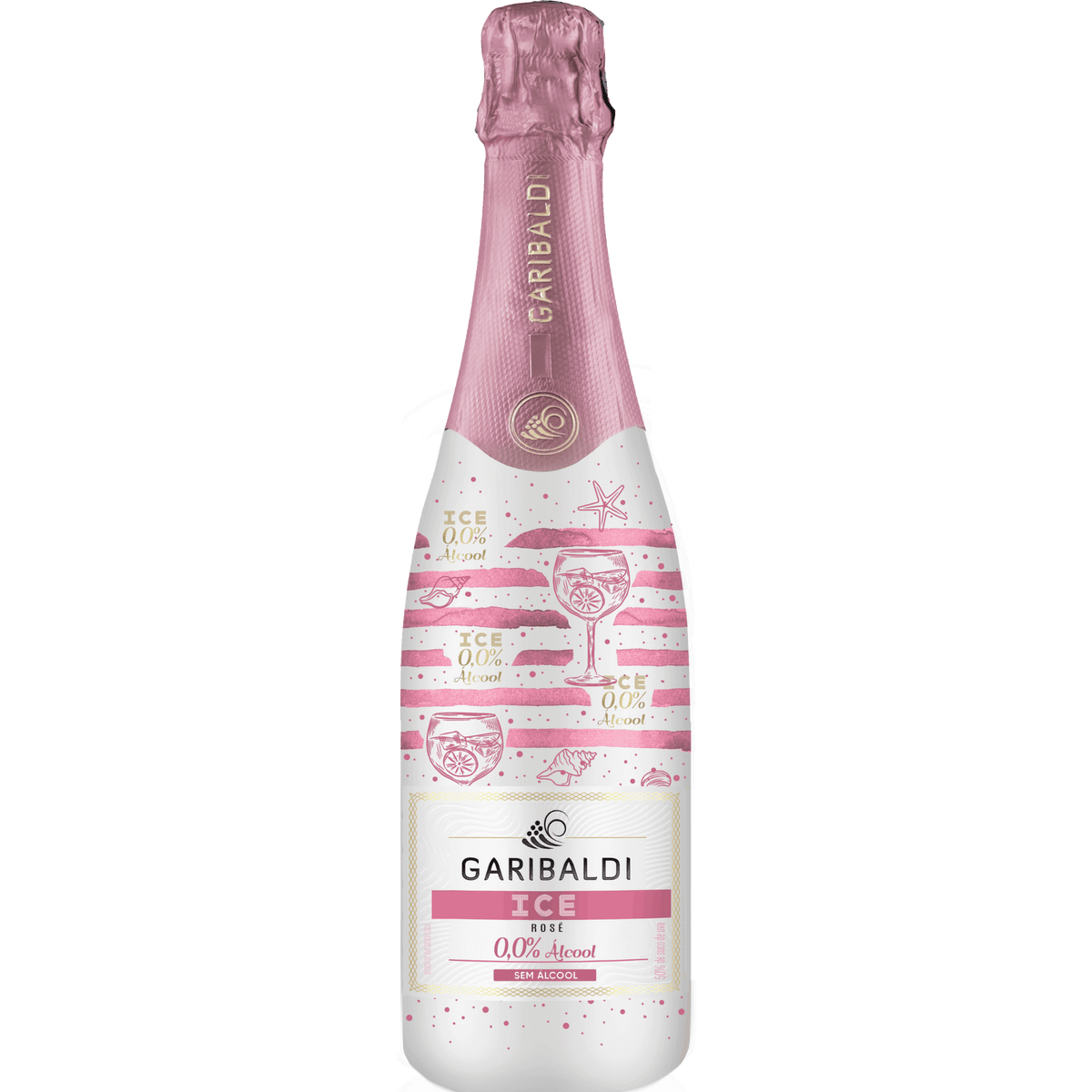 Garibaldi Ice Zero Álcool Espumante Rosé - Caixa com 6 - Garibaldi - Espumantes do Sul