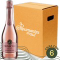 Garibaldi Primicias Espumante Moscatel Rosé - Caixa com 6 - Garibaldi - Espumantes do Sul