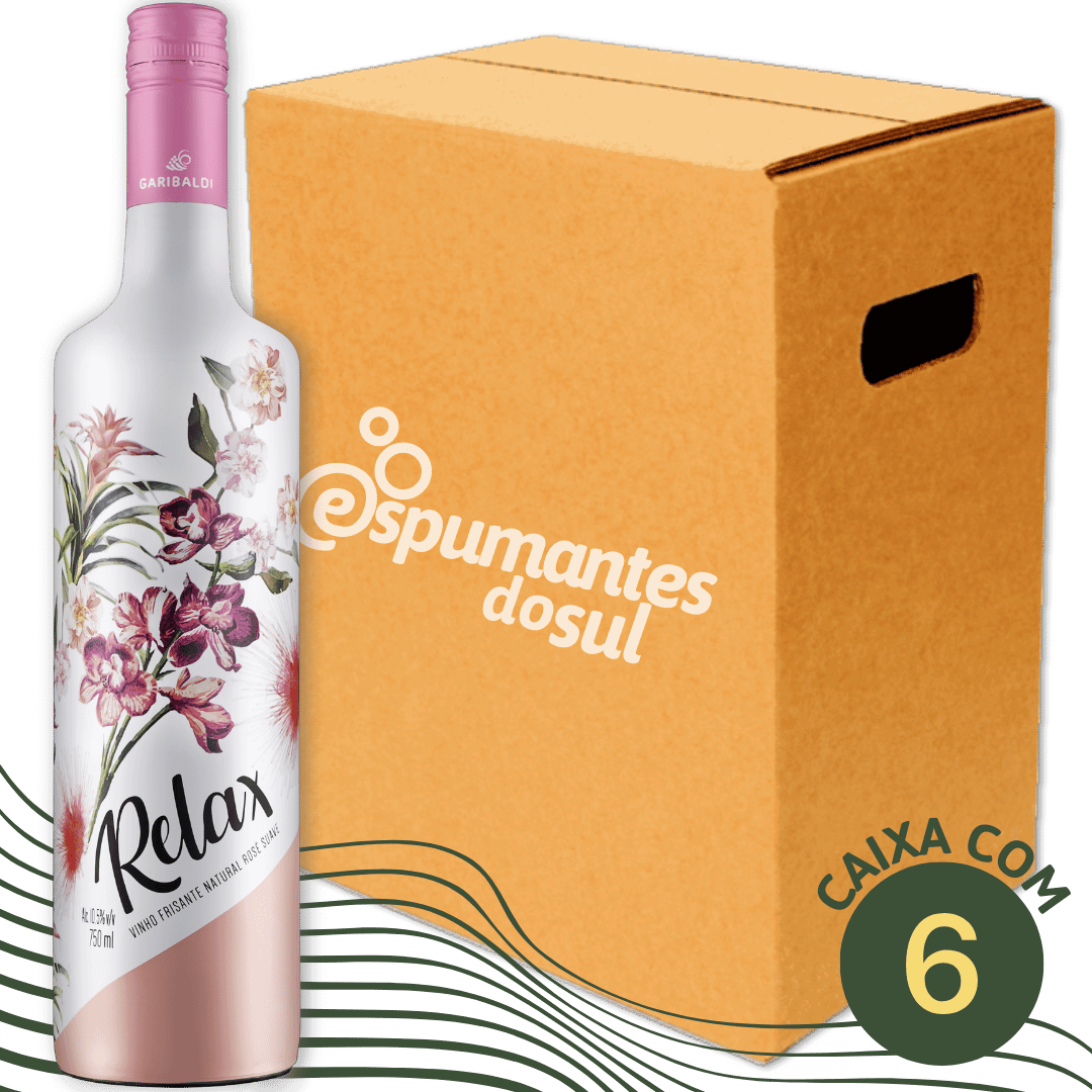 Garibaldi Relax Frisante Suave Rosé - Caixa com 6 - Garibaldi - Espumantes do Sul