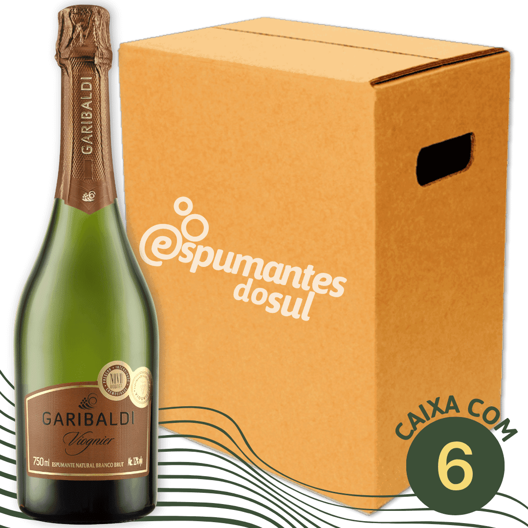 Garibaldi Viognier Espumante Brut - Caixa com 6 - Garibaldi - Espumantes do Sul