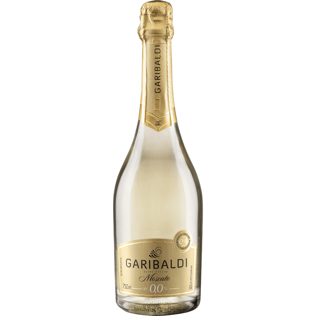 Garibaldi Zero Álcool 0,0% Moscato Espumante - Garibaldi - Espumantes do Sul
