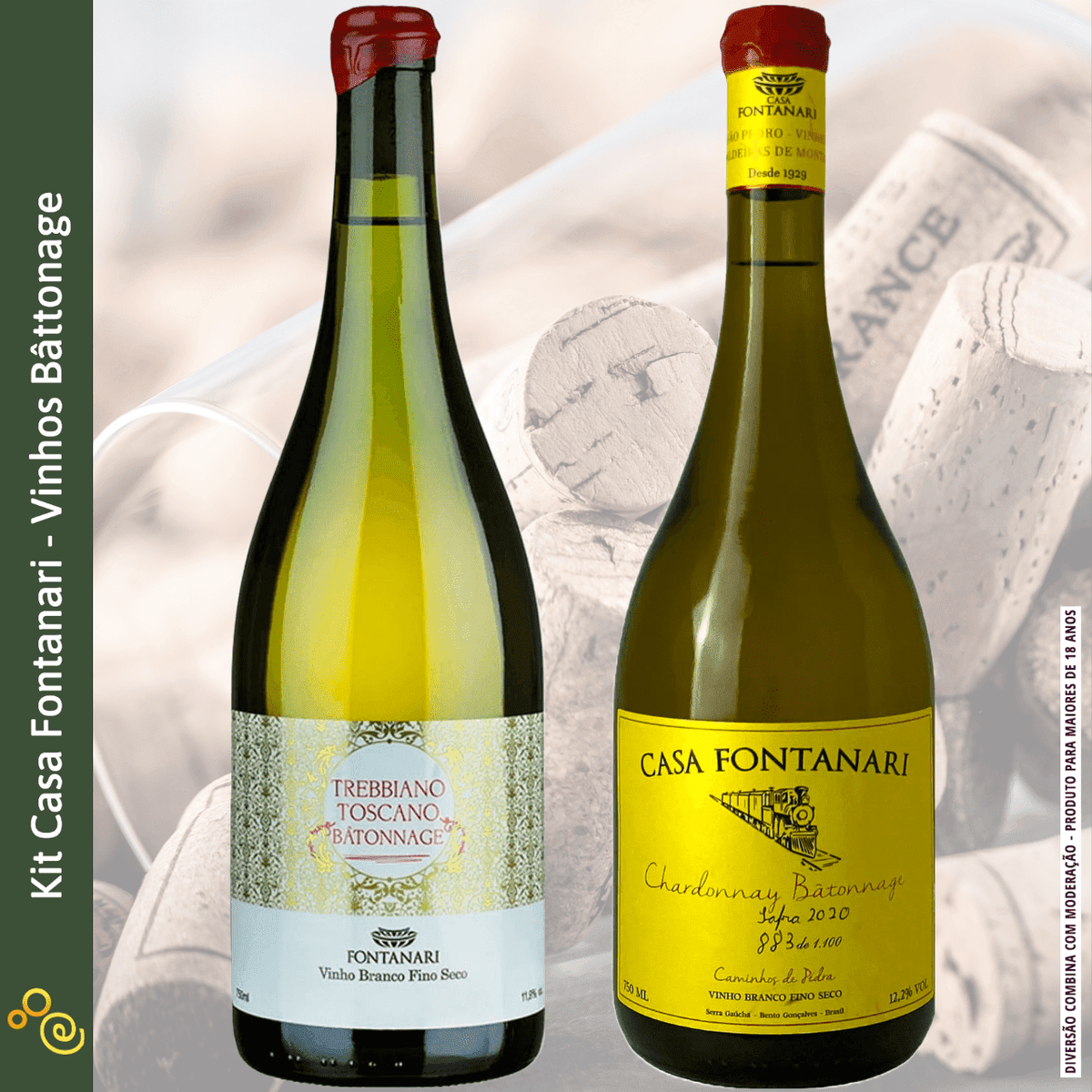 Kit Bâtonnage Casa Fontanari - Casa Fontanari - Espumantes do Sul