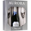 Kit Espumante Moscatel Aurora 750ml Com 2 taças - Aurora - Espumantes do Sul