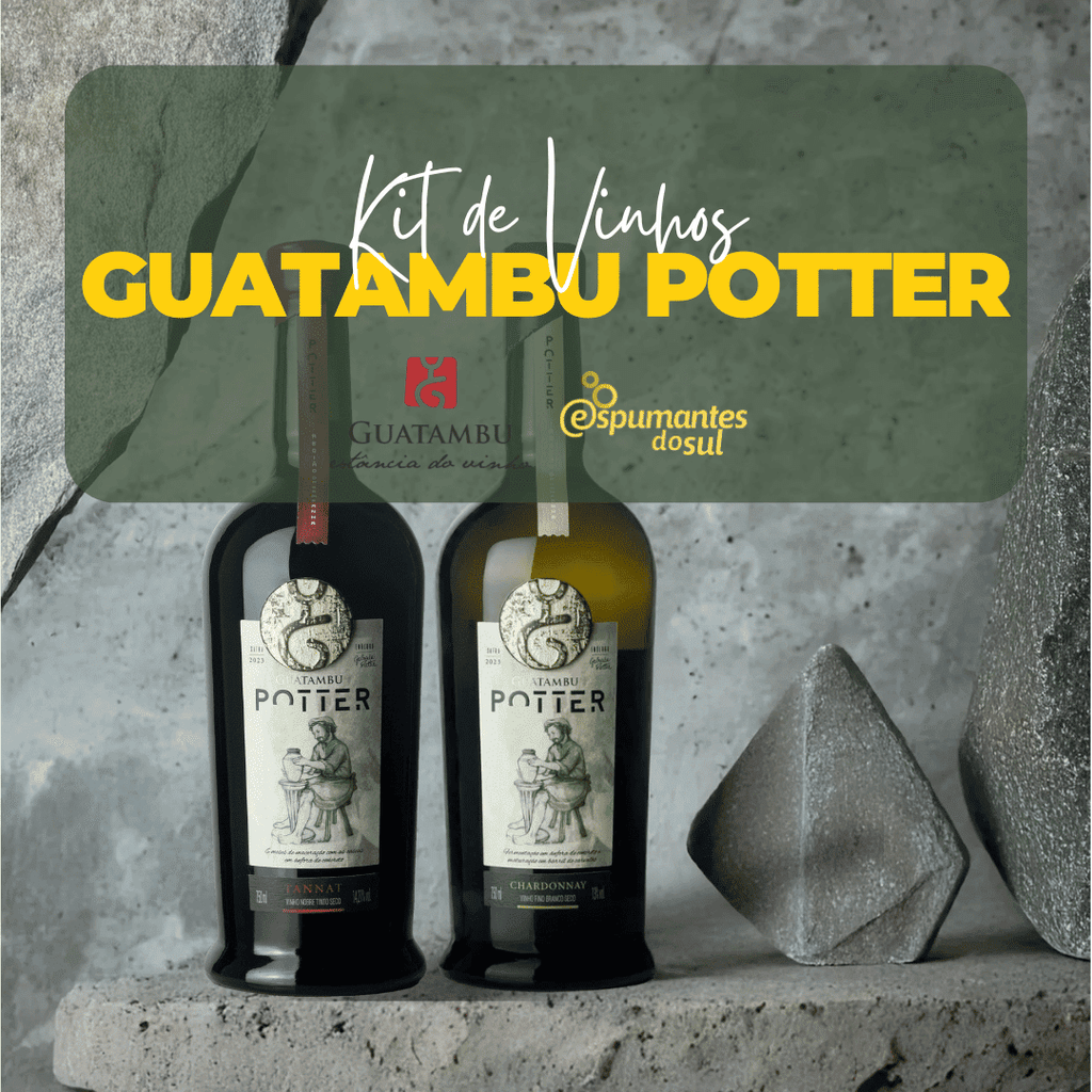 Kit Exclusivo Guatambu Potter: Chardonnay & Tannat - Guatambu - Espumantes do Sul