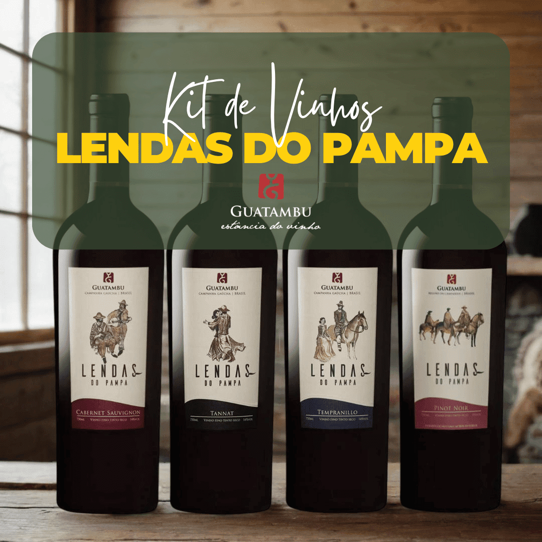 Kit Vinícola Guatambu - Lendas do Pampa - Guatambu - Espumantes do Sul