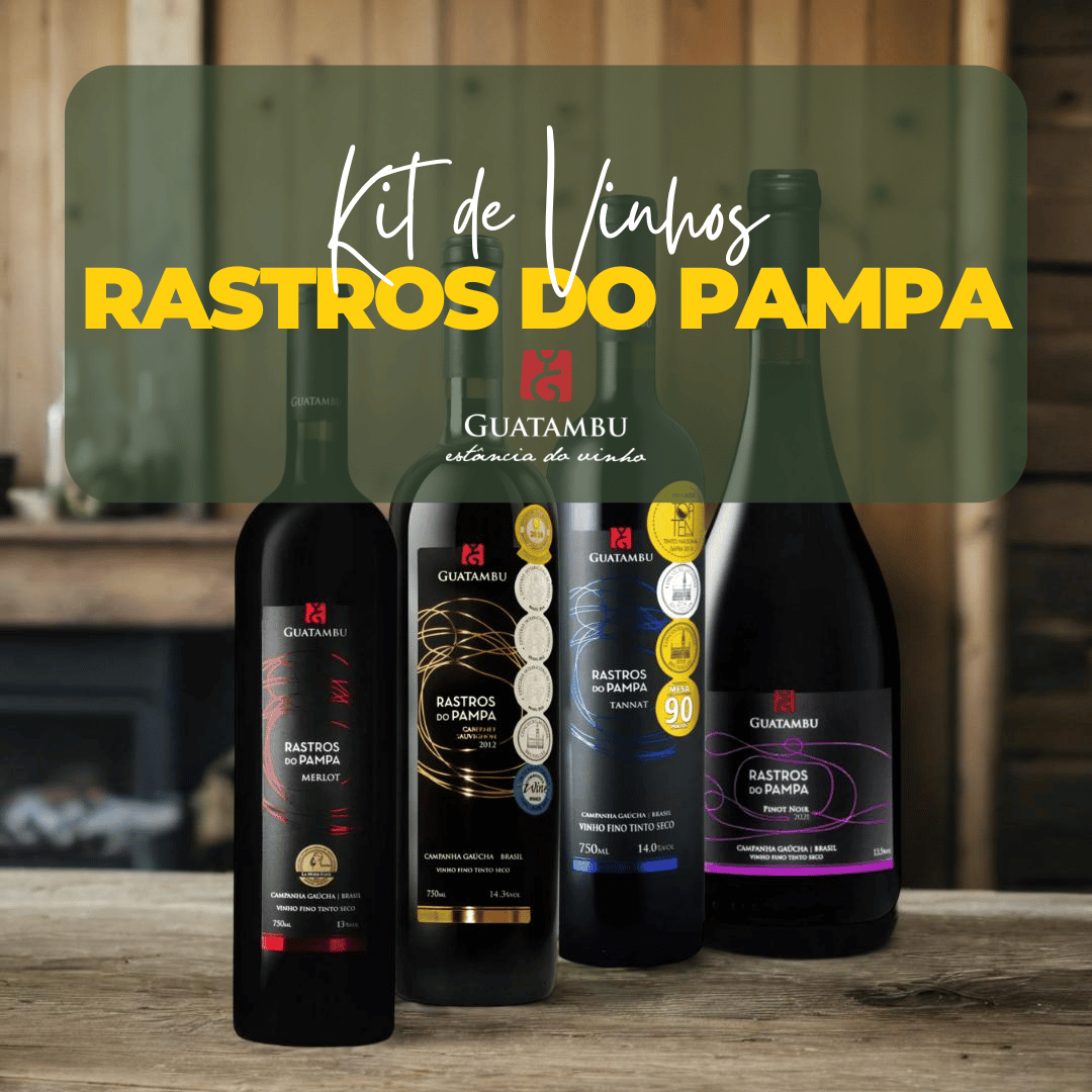 Kit Vinícola Guatambu - Rastros do Pampa - Guatambu - Espumantes do Sul