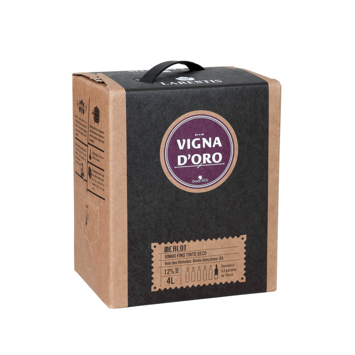Larentis Vigna D'Oro Merlot Bag in Box 4L - Larentis - Espumantes do Sul