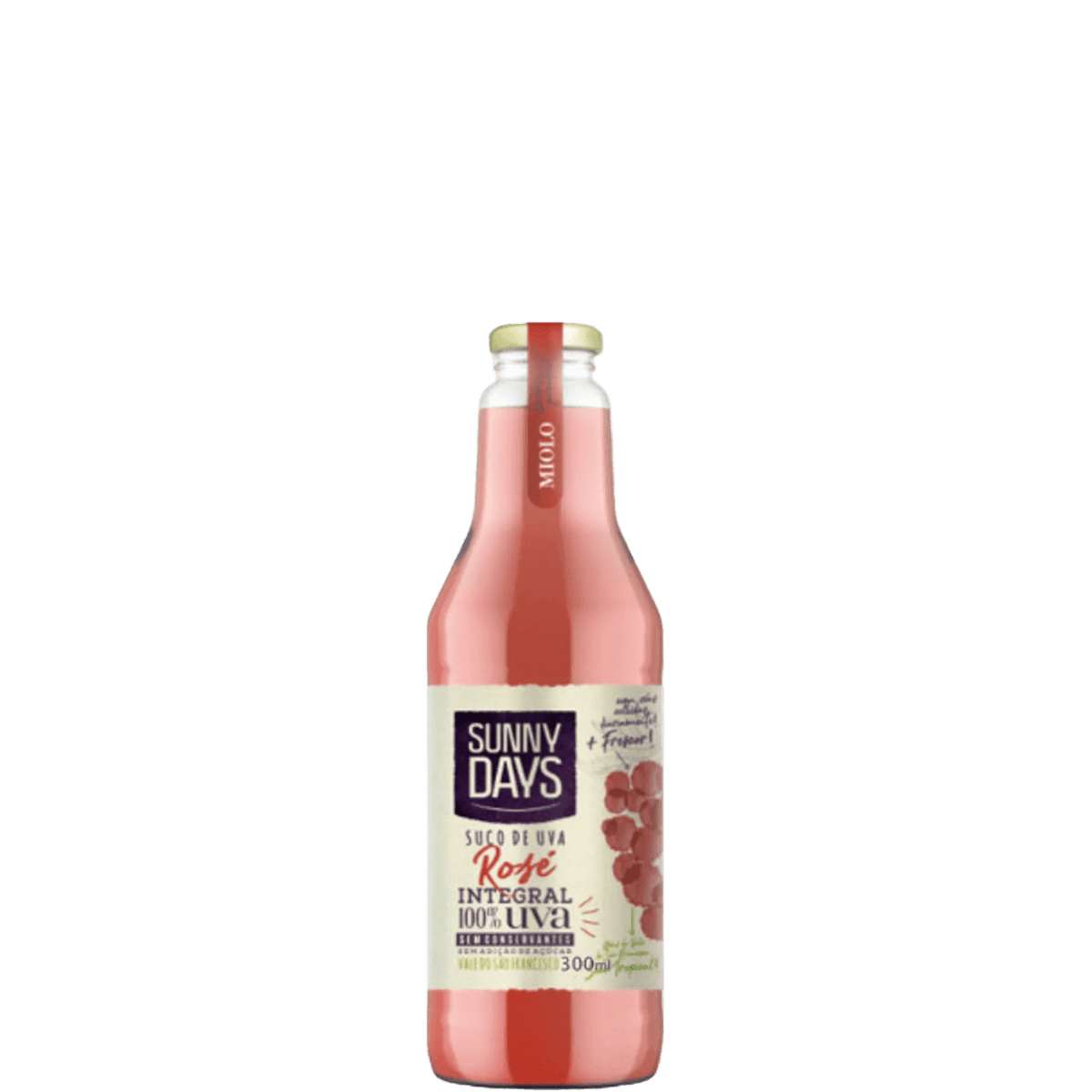 Miolo Sunny Days Suco de Uva Integral Rosé 300ml - Miolo - Espumantes do Sul
